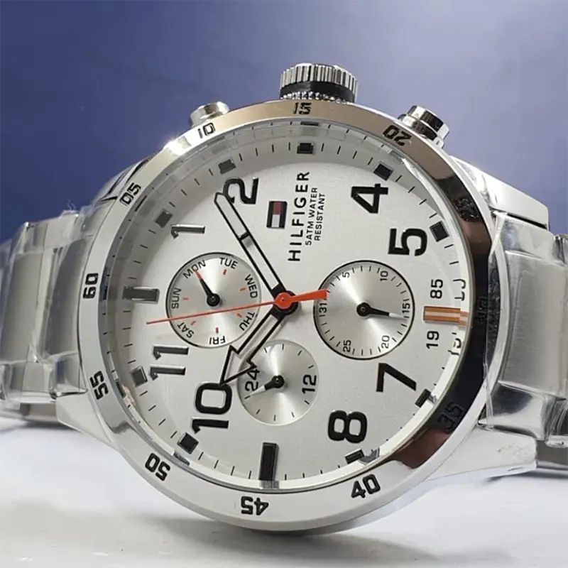 Tommy Hilfiger Trent Chronograph White Dial Men's Watch- 1791140